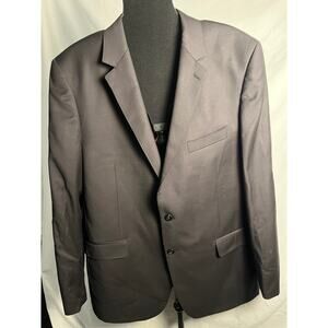 MaxDavoli Baroni Super 150s Wool Blazer Men’s 46L Black Long Jacket